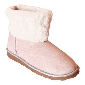 Nautica Pink BOOT with Sherpa Fur Winter Snow Bootie Girls 5, Women's 6.5 NWOT
